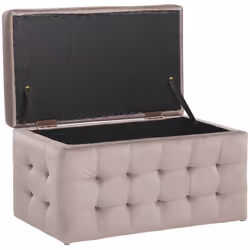 Storage Ottoman MICHIGAN Velvet Pink