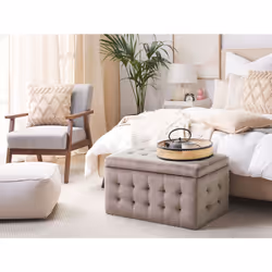 Storage Ottoman MICHIGAN Velvet Pink