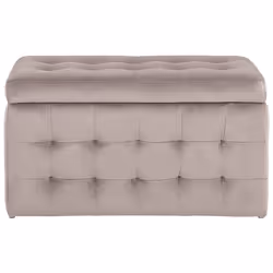 Storage Ottoman MICHIGAN Velvet Pink - Additional view 4