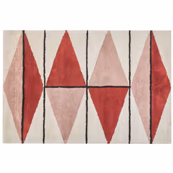 Cotton Area Rug 140 x 200 cm Multicolour PURNIA