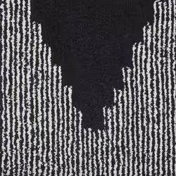 Cotton Area Rug 80 x 150 cm Black and White BATHINDA
