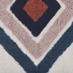 Rectangular Cotton Area Rug 140 x 200 cm Multicolour KOZLU