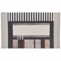 Rectangular Cotton Area Rug 140 x 200 cm Multicolour KAKINADA