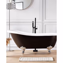 Freestanding Bathtub CAYMAN 1700 x 760 mm Black/ White