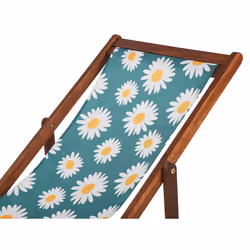 Set of 2 Sun Lounger Replacement Fabrics Chamomile Pattern ANZIO / AVELLINO