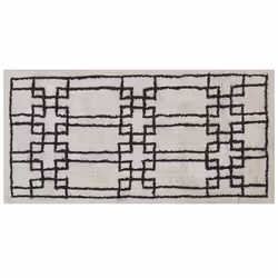 Cotton Area Rug 80 x 150 cm Beige TURHAL