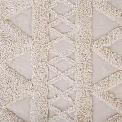 Cotton Area Rug 160 x 230 cm Beige DIDIM