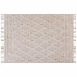Cotton Area Rug 160 x 230 cm Beige SULUOVA