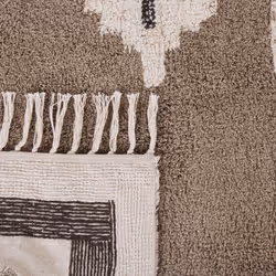 Cotton Area Rug 80 x 150 cm Beige GEYVE