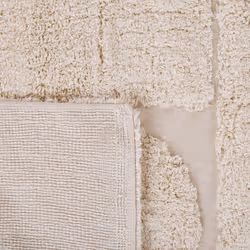 Cotton Area Rug 140 x 200 cm Beige DIYADIN