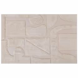Cotton Area Rug 160 x 230 cm Beige DIYADIN