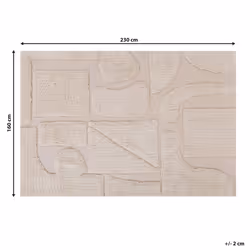 Cotton Area Rug 160 x 230 cm Beige DIYADIN