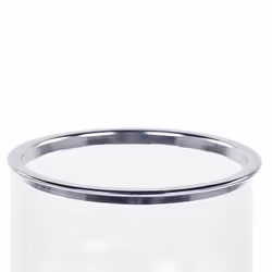Candle Holder CILEGON Glass 24 cm Silver