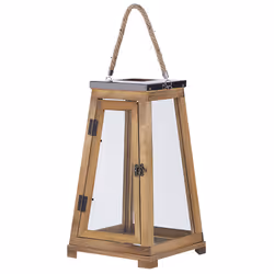 Lantern PULAU Wood 39 cm Brown
