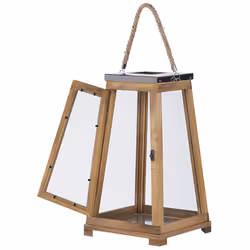 Lantern PULAU Wood 39 cm Brown