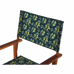 Set of 2 Garden Chair Replacement Fabrics Olives Pattern CINE