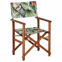 Set of 2 Garden Chairs CINE Acacia Wood Green