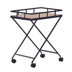 Kitchen Trolley LEOTI Metal Black