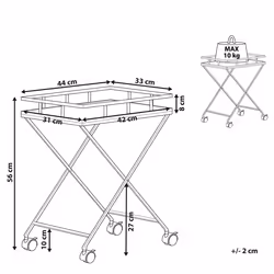 Kitchen Trolley LEOTI Metal Black
