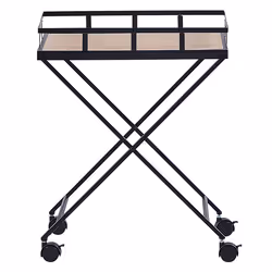 Kitchen Trolley LEOTI Metal Black