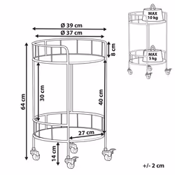 Kitchen Trolley HIKO Metal Black