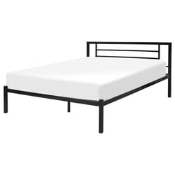Bed Metal CUSSET 140 x 200 cm (EU Double) Black