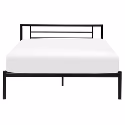 Bed Metal CUSSET 140 x 200 cm (EU Double) Black