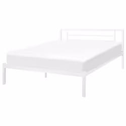 Bed Metal CUSSET 140 x 200 cm (EU Double) White
