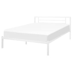 Bed Metal CUSSET 140 x 200 cm (EU Double) White