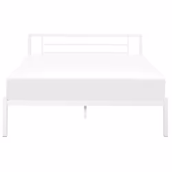 Bed Metal CUSSET 140 x 200 cm (EU Double) White
