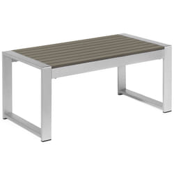 Garden Coffee Table SALERNO Metal Dark Grey