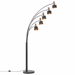 Floor Lamp ANBESA Adjustable Metal Black