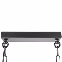 3 Light Metal Pendant Lamp Black MUGER