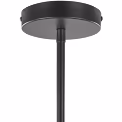 6 Light Metal Pendant Lamp Black ADAWRO
