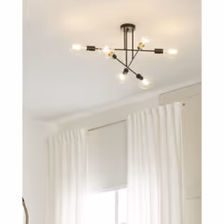 Ceiling Lamp KIDANE Metal Black