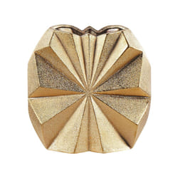 Ceramic Decorative Vase 25 cm Gold AELIA