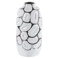 Decorative Vase CENABUM Stoneware 28 cm White
