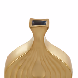 Decorative Vase THAPSUS Stoneware 25 cm Gold