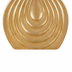 Decorative Vase THAPSUS Stoneware 25 cm Gold
