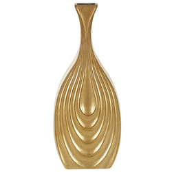 Decorative Vase THAPSUS Ceramic 39 cm Gold