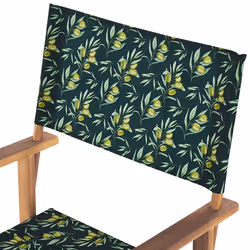 Set of 2 Garden Chairs CINE Acacia Wood Dark Green
