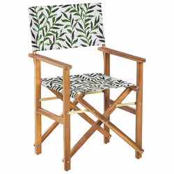 Set of 2 Garden Chairs CINE Acacia Wood Grey