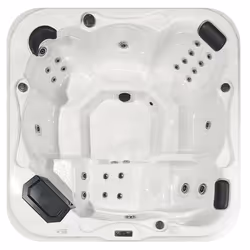 Outdoor Hot Tub with LED TULAROSA White