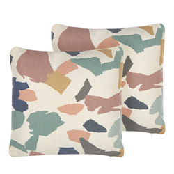 Set of 2 Decorative Cushions FOTHERGILLA 45 x 45 cm Multicolour Abstract Pattern