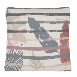 Set of 2 Decorative Cushions BIDENS 45 x 45 cm Multicolour Striped