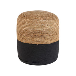 Jute Pouffe Black DALAMA