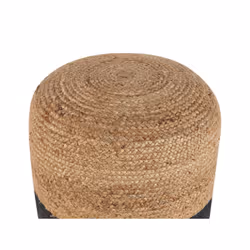 Jute Pouffe Black DALAMA