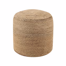 Jute Pouffe Beige DALAMA