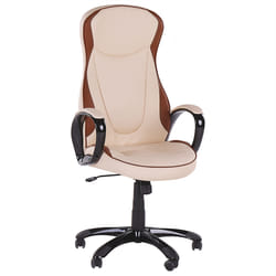 Executive Chair Swivel FELICITY Faux Leather Beige