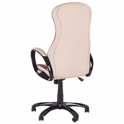 Executive Chair Swivel FELICITY Faux Leather Beige